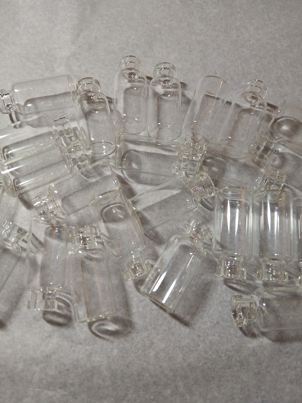 Craft Supplies -Clear Mini Glass Vial transparent Bottles - set of 25